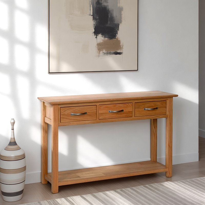 H Collection Balmoral 3 Draw Console Table