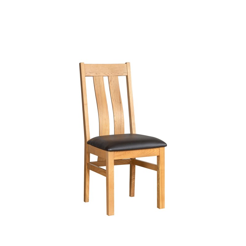 H Collection Balmoral Arizona Chair With Pu Seat Pad