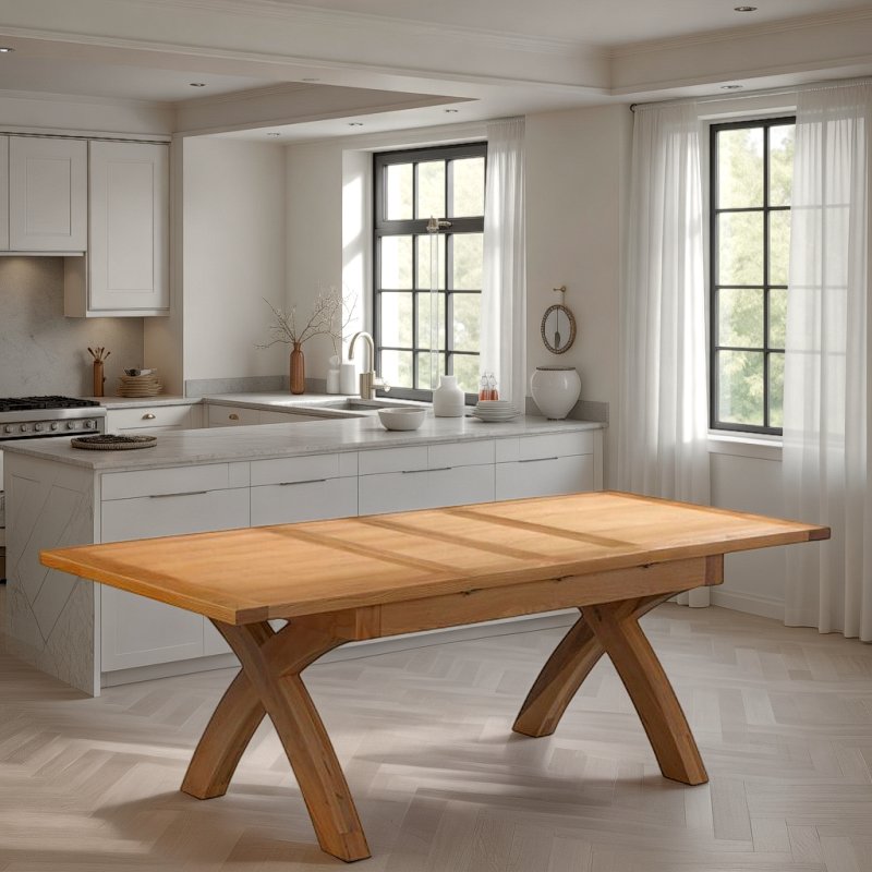 H Collection Balmoral X-Leg Extending Table