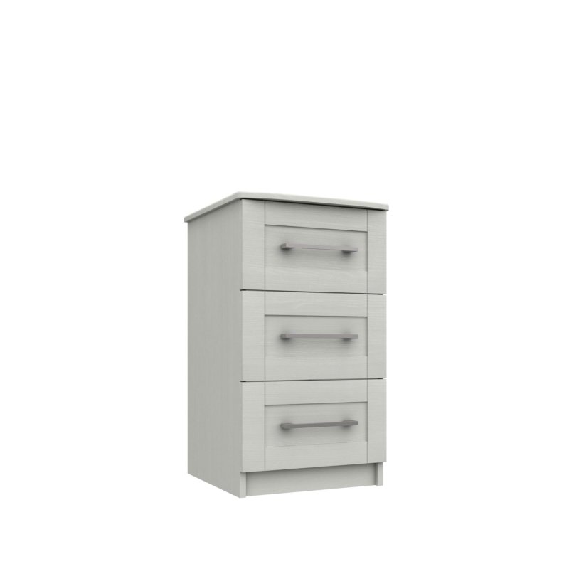 H Collection Avebury 3 Drawer Bedside