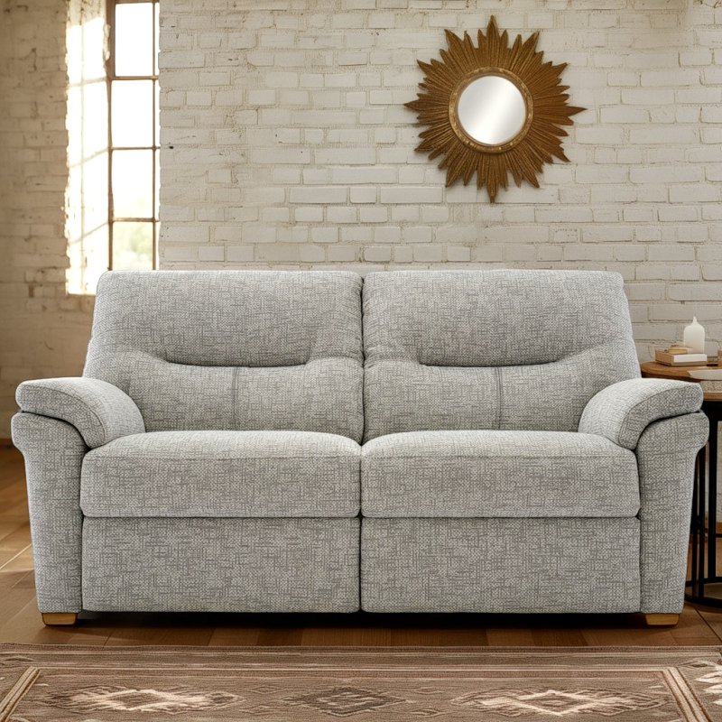 G Plan G Plan Seattle 2.5 Seater Sofa with Show Wood in Fabric