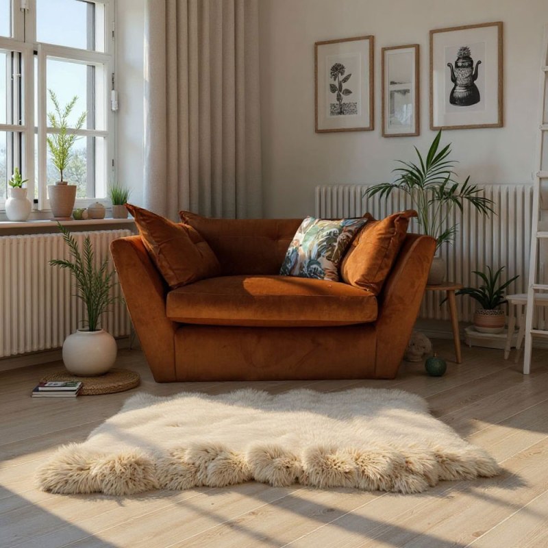 H Collection Mason Love Chair in Fabric