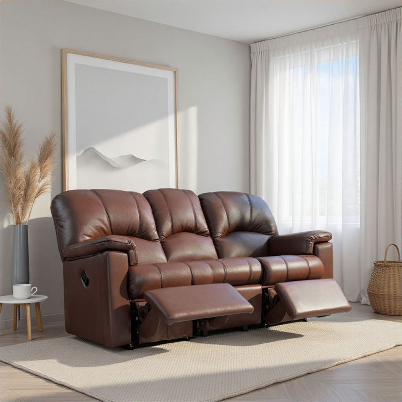 G Plan G Plan Chloe 3 Seater Double Recliner in Leather