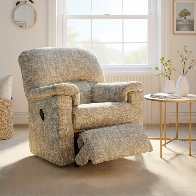 G Plan G Plan Chloe Small Recliner Chair in Fabric
