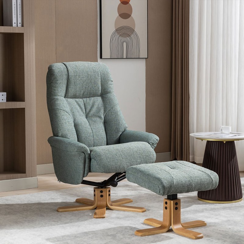 H Collection Elodie Swivel Recliner