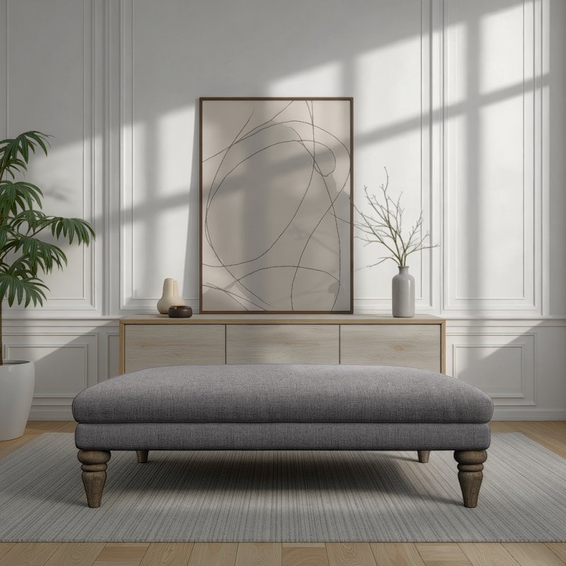 Whitemeadow Clover Large Square Stool