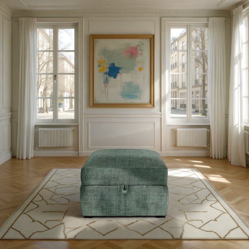 Ercol Ercol Sandford Storage Footstool in Fabric