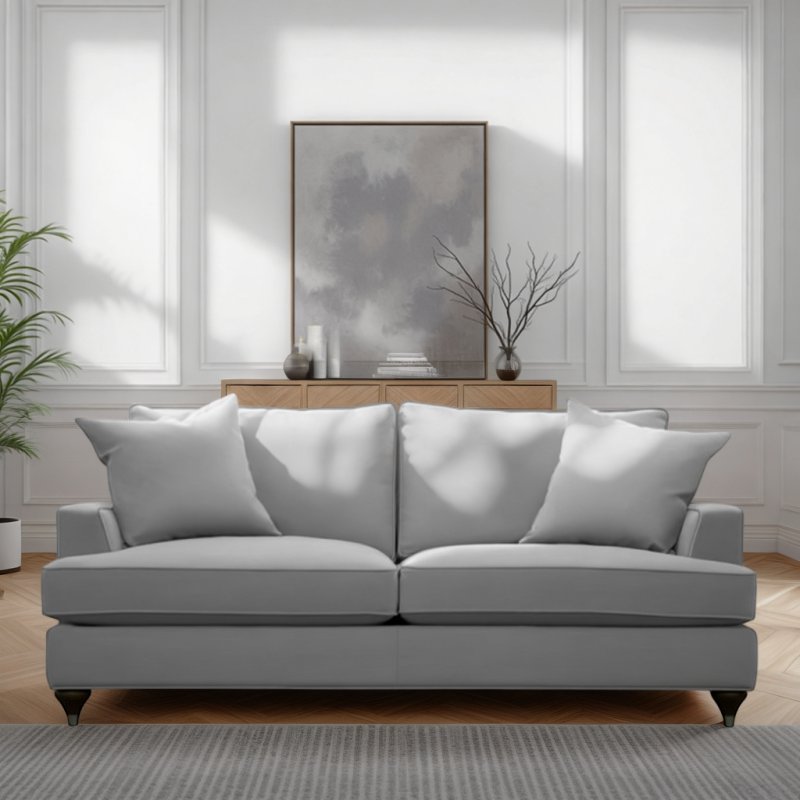Parker Knoll Hoxton Large Two Seater Sofa with Two Scatters in Fabric