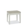 Ashby Cotton Stool - Pebble Grey Fabric