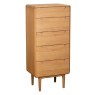 5 Drawer Tall Chest Angle