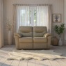 G Plan G Plan Seattle 2 Seater Sofa with Show Wood in Leather