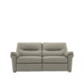 G Plan G Plan Seattle 3 Seater Sofa with Show Wood in Leather