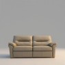 G Plan G Plan Seattle 3 Seater Sofa with Show Wood in Leather