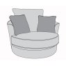 H Collection Trip Affinity Swivel Chair