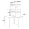 R White Cabinets LTD Corner Desk With Hutch