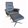 G Plan G Plan Riba Manual Reclining Chair Stool In Leather