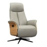 G Plan G Plan Kalmar Power Recliner with Powered Headrest and Battery In Leather