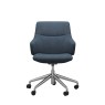Stressless Stressless Mint Low Back Home Office Chair With Arms in Fabric