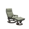 Stressless Stressless David Chair in Paloma Leather, Classic Base with Footstool