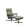 Stressless Stressless David Chair in Paloma Leather, Cross Base with Footstool