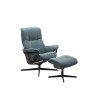 Stressless Stressless Mayfair Chair in Paloma Leather, Cross Base with Footstool