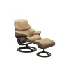 Stressless Stressless Reno Chair in Paloma Leather, Signature Base with Footstool