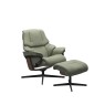 Stressless Stressless Reno Chair in Paloma Leather, Cross Base with Footstool