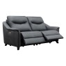 Olivia Large Sofa Elec Rec DBL with USB and Heat   Capri Black