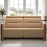 Stressless Stressless Emily 2 Seater Sofa with Wood Arms in Leather