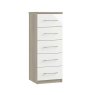 Maysons Catania 5 Drawer Narrow Chest