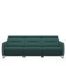 Stressless Emily 3 Seater Sofa with Steel Arms in Fabric