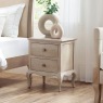 H Collection Camilla Camilla 2 Drawer Bedside
