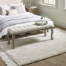 H Collection Camilla Camilla Oatmeal Linen Upholstered Bench