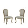 H Collection Camilla Camilla Set Of 2 Upholstered Dining Chairs