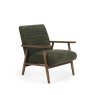 H Collection Isla Isla Chenille Tweed Upholstered Armchair