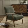 H Collection Isla Isla Chenille Tweed Upholstered Armchair