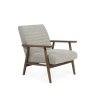 H Collection Isla Isla Chenille Tweed Upholstered Armchair