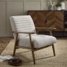 H Collection Isla Isla Chenille Tweed Upholstered Armchair