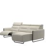 Stressless Emily 2 Seater, Power Left, Medium Longseat Right, with Steel Arms in Fabric
