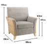 ArlingtonArmchairDimensions