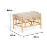 Bali Footstool Dimensions