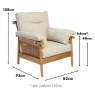 Bali Chair Dimensions