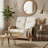 Turin 2 Seater Oak Lifestyle