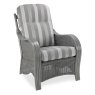 Turin Grey Armchair Duke Grey Stripe Dimensions