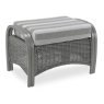 Turin Grey Footstool Duke Grey Stripe Dimensions