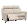 2 Seater Double Power and Heat Recliner Sofa   3qtr Reclined   Fabric