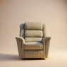Colorado Small Power Recliner Armchair in Dobby Seaspray 