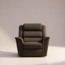 Colorado Static Armchair in Como Black Leather 