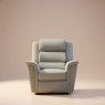 Colorado Small Power Recliner Armchair in Roma Steel Leather 