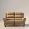 Colorado Two Seater Static Sofa in Como Mink Leather